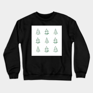 Christmas Trees Sketches Crewneck Sweatshirt